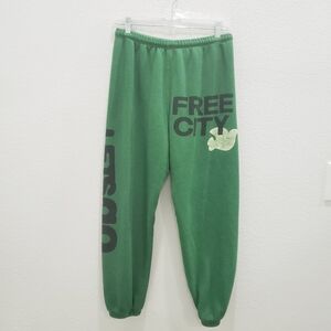 FREECITY Green Sweatpants Size Small